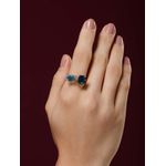 Anel 2 Pedras Topázio London e Sky - Sob encomenda