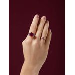 Anel Baguete Ametista