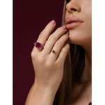 Anel Baguete Ametista