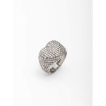 Anel dedinho coração com brilhantes 