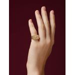 Anel Letra com Brilhantes