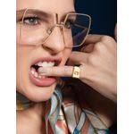 Anel Letra com Brilhantes