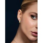 Brinco Argola Gota Bicolor Médio