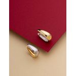 Brinco Argola Gota Bicolor Médio