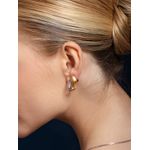 Brinco Argola Gota Bicolor Médio