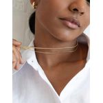 Brinco Argola Gota Ouro Amarelo Médio