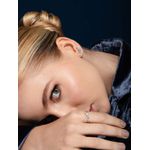 Brinco Earcuff com 5 pedras topazio incolor