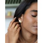 Brinco Leque com Brilhantes