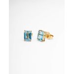 Brinco Solitário Topazio