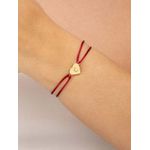 Pulseira Seda Coração Personalizável