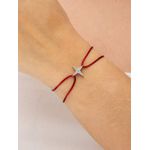 Pulseira Seda Estrela Aurora Cravejado 