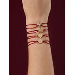 Pulseira Seda Estrela Aurora Cravejado 