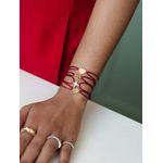 Pulseira Seda Estrela Aurora Cravejado 