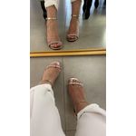 Sandália Bia com Strass Dourado