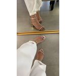 Sandália Bia com Strass Dourado