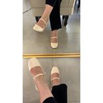 Slingback Diana Bege Claro 