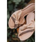 Sandália Rasteira Laço Lateral Casual Conforto Aurora Urban