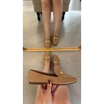Loafer Ester em Couro Capuccino