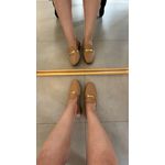 Loafer Ester em Couro Capuccino