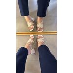 Tamanco Lara Off White em Couro