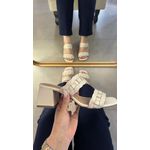 Tamanco Yasmin Off White em Couro