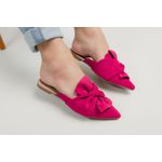 Mule Casual Feminino Nobuk Bico Fino Macio Aurora Urban