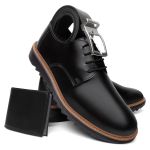 Oxford Derby 5440 Preto Cinto e Carteira