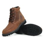 Bota Coturno Masculina Couro Forest Bege