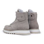 Bota Sneaker Couro Lasher Cinza