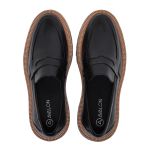 Sapato Loafer Tomer Couro Preto