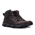 Bota Coturno Adventure Marrom Em Couro Trilha 8000