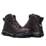 Bota Coturno Adventure Marrom Em Couro Trilha 8000