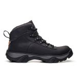 Bota Coturno Adventure Preta Em Couro Trilha 8000