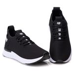 Tênis Feminino Preto E Branco Aventura Shoes Caminhada Academia Treino Ultra