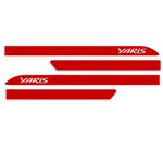 Kit Friso Lateral Toyota Yaris 2018 a 2020 Vermelho Super Sean Car