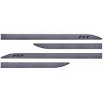 Kit Friso Lateral Fit 2009 a 2015 Cinza Iridium Sean Car