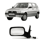 Retrovisor Fiat Uno Fire 2001 a 2005 4 Portas com Controle Esquerdo Retrovex