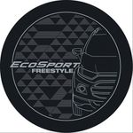 Capa de Estepe Ecosport New Freestyle Cinza e Prata Comix