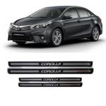 Soleira Porta Corolla Resinado Premium Preto URA
