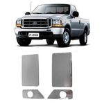 Capa de Maçaneta F250 1998 a 2011 2 Portas com Furo Cromada ShekParts