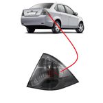Lanterna Traseira Fiesta Sedan 2010 a 2014 Direito Fume Rufato
