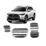 Pedaleira Corolla Cross Automático Aço Inox GPI