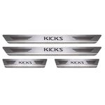 Soleira Porta Kicks 2017 a 2021 Aço Inox Escovado Mult