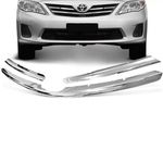 Aplique Grade Dianteira Corolla 2012 a 2014 Cromado ShekParts