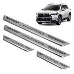 Soleira Corolla Cross 2021/ Aço Inox Escovado Mult