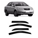 Calha de Chuva Defletor Corolla Sedan 2003 a 2007 4 Portas TG Poli