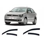 Calha de Chuva Defletor Polo Sedan 2003 a 2015 4 Portas TG Poli
