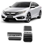 Pedaleira Civic 2018/ Automático Aço Inox GPI