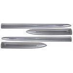 Kit Friso Lateral HRV Prata Platinum Com Friso Cromado Sean Car