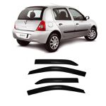 Calha de Chuva Defletor Clio Hatch e Sedan 2000 a 2016 4 Portas TG Poli
